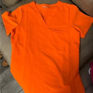 Mandala Orange Women's Scrub Set